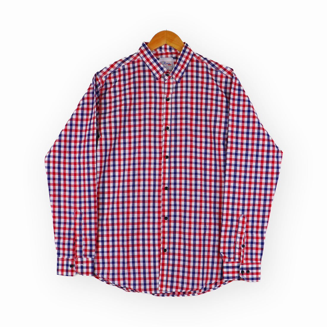 #A130 Men Soft Cotton Check Simple Shirt Summer