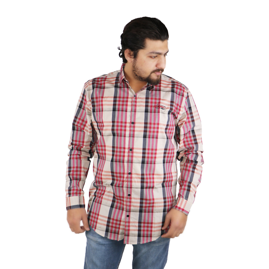 #A035 Barbari Check Shirt Men Spring&Autumn