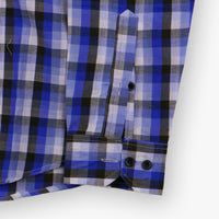 #A128 Men Soft Cotton Check Simple Shirt Summer